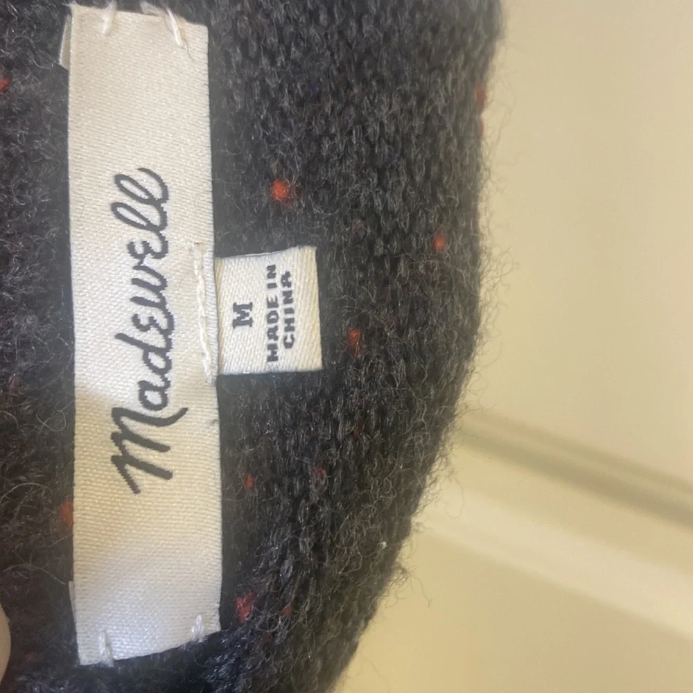 Madewell open mixed knit cardigan medium